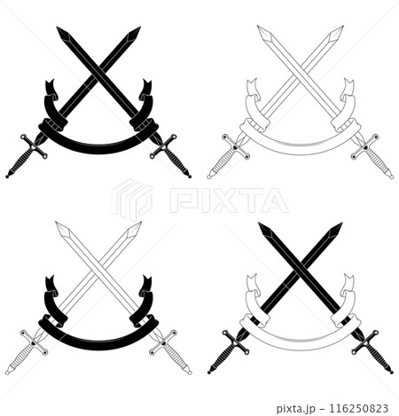Ancient sword surrounded by poisonous snake Ancient sword surrounded by poisonous snake 116250823