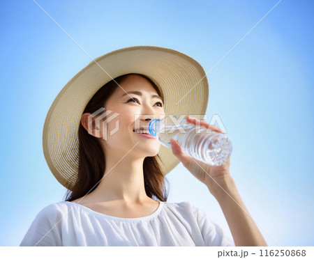 水分補給　熱中症対策　GenerativeAI 116250868