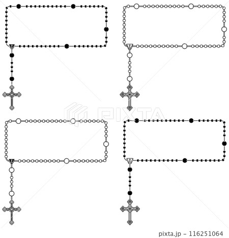 Photo frame with Catholic rosary Photo frame with Catholic rosary 116251064