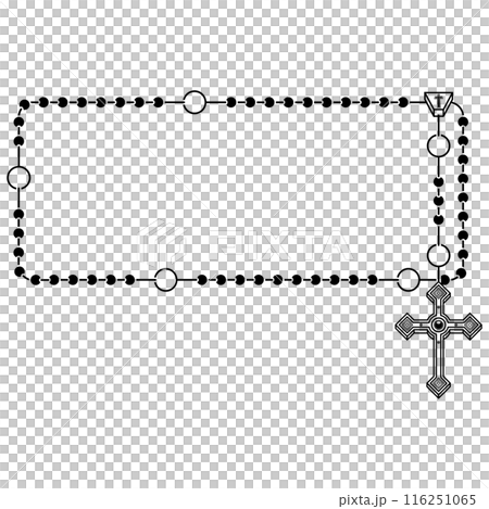 Photo frame with Catholic rosary Photo frame with Catholic rosary 116251065