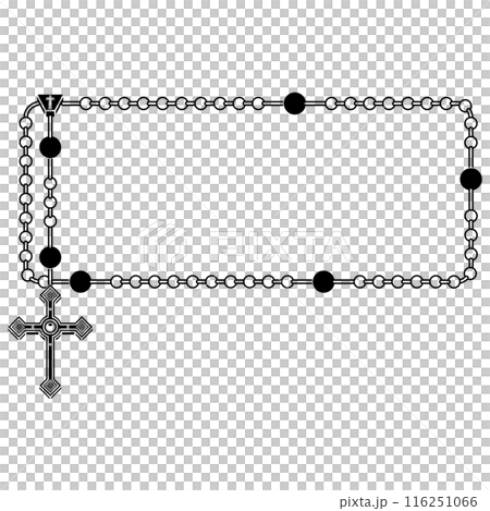 Photo frame with Catholic rosary Photo frame with Catholic rosary 116251066
