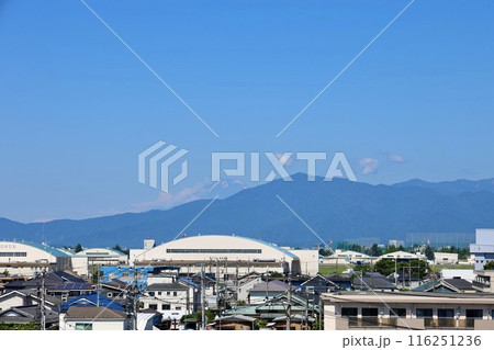 日常的に眺められる富士山と大山 116251236