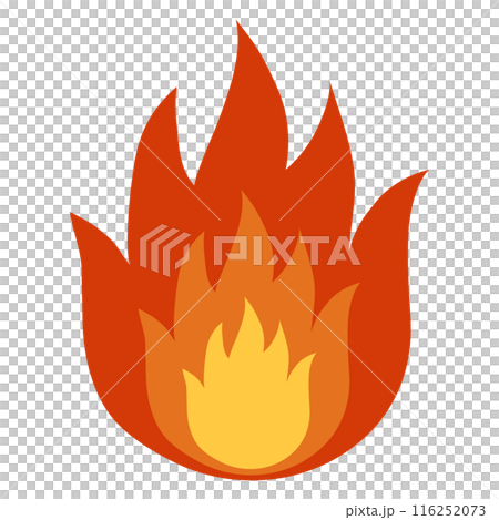 燃燒的火焰的插圖 116252073