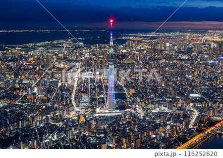 スカイツリーが見える東京の夜景を独占ヘリ遊覧 116252620