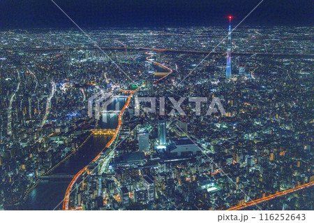 スカイツリーが見える東京の夜景を独占ヘリ遊覧 116252643