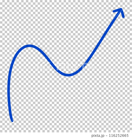 Blue Ink Curved Arrow illustration Curve Arrow Wave Arrow Wavy Arrow Design 116252665