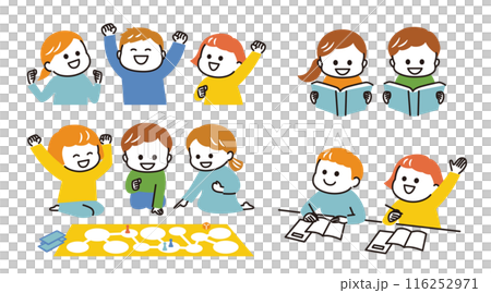 Children studying at school Children studying at school 116252971