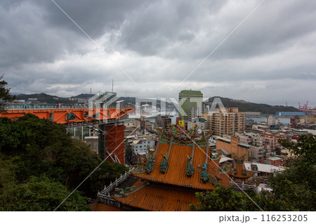 台湾北部の港町・基隆　キールンタワーからの眺め 116253205