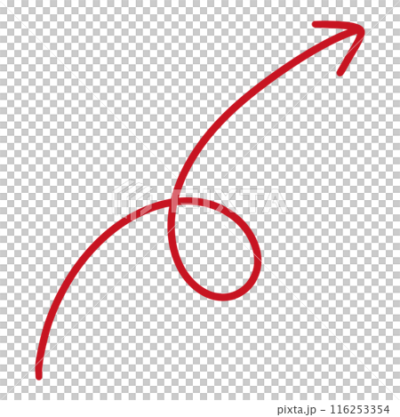 Red Curved Arrow illustration Curve Arrow Wave Arrow Wavy Arrow Design 116253354