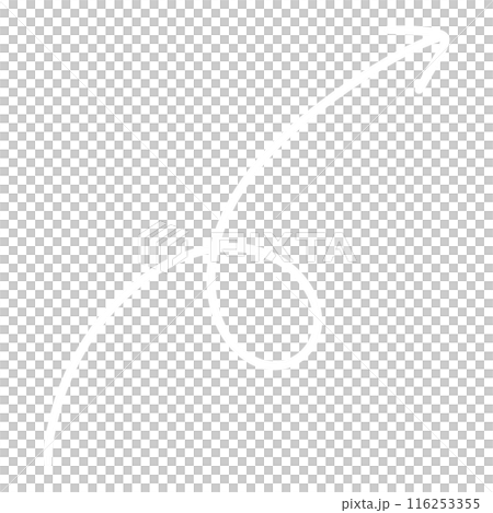 White Curved Arrow illustration Curve Arrow Wave Arrow Wavy Arrow Design 116253355