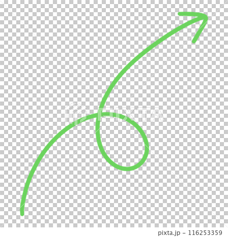 Green Curved Arrow illustration Curve Arrow Wave Arrow Wavy Arrow Design 116253359