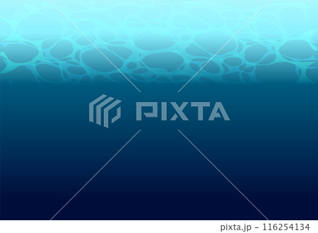 海の底kらみた海面のイラスト素材 海の底kらみた海面のイラスト素材 116254134
