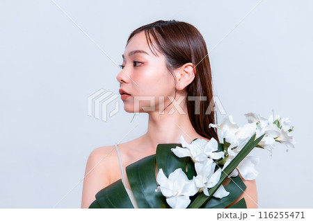 女性/ビューティ/ボタニカル/グリーン 116255471