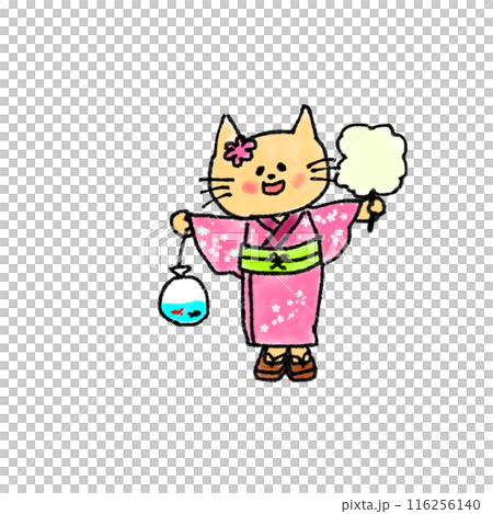 浴衣ねこ 浴衣ねこ 116256140