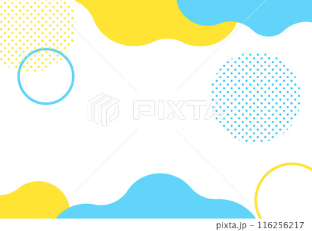 夏のポップで爽やかフレーム背景13 夏のポップで爽やかフレーム背景13 116256217