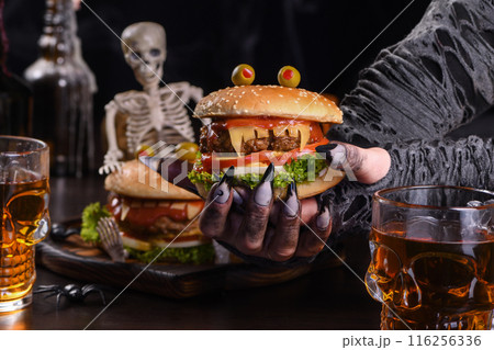 Halloween Monster Burger Halloween Monster Burger 116256336
