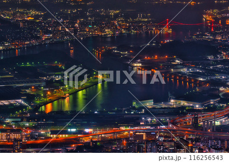 北九州市皿倉山からの夜景 北九州市皿倉山からの夜景 116256543
