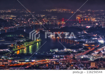 北九州市皿倉山からの夜景 北九州市皿倉山からの夜景 116256544