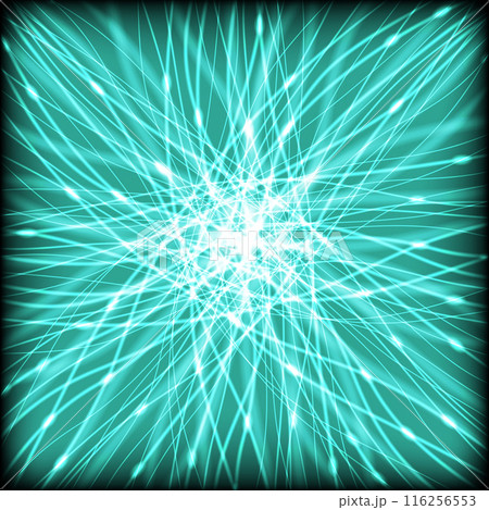 turquoise abstract neon background of lines...のイラスト素材 [116256553] - PIXTA