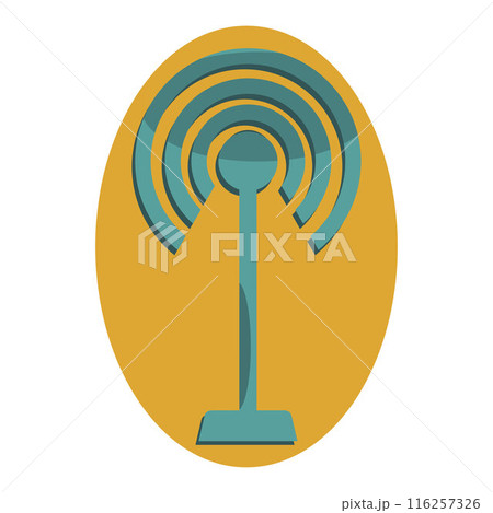 Wifi internet icon in comic style, Wifi router icon cartoon vector 116257326