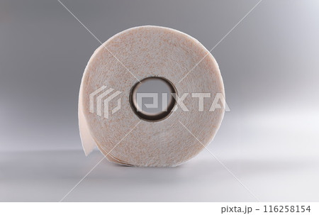 White roll of soft toilet paper, clean tissue for personal hygiene White roll of soft toilet paper, clean tissue for personal hygiene 116258154