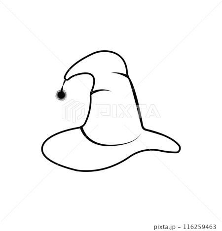 Wizard cap character logo 116259463