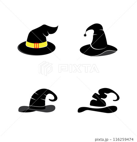 Wizard cap character logo Wizard cap character logo 116259474