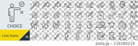 選択のアイコンセット 116260219