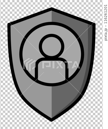 個人情報を保護するアイコンのイラスト 116261201