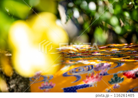 木漏れ日が差す紅型 116261405