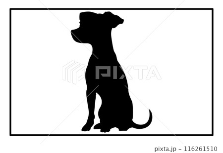 Jack Russell Terrier dog resting silhouette illustration, Jack Russell Terrier dog resting Logo Jack Russell Terrier dog resting silhouette illustration, Jack Russell Terrier dog resting Logo 116261510