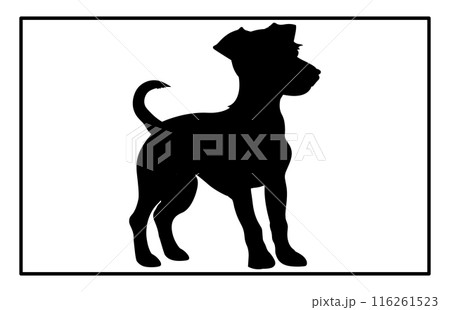 Jack Russell Terrier dog resting silhouette illustration, Jack Russell Terrier dog resting Logo Jack Russell Terrier dog resting silhouette illustration, Jack Russell Terrier dog resting Logo 116261523