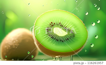 CGイラスト　キーウイフルーツのイメージイラスト 116261957
