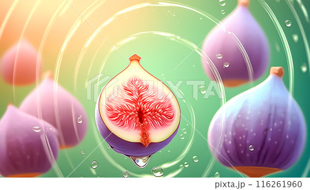 CGイラスト　イチジクのイメージイラスト 116261960