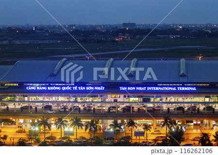 View Of Terminal 2 Of Tan Son Nhat International Airport At Night In Ho Chi Minh City, Vietnam. 116262106
