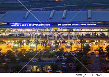 View Of Terminal 2 Of Tan Son Nhat International Airport At Night In Ho Chi Minh City, Vietnam. 116262107