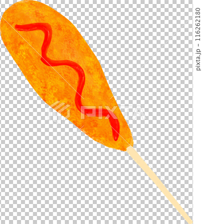Illustration of corn dog Illustration of corn dog 116262180