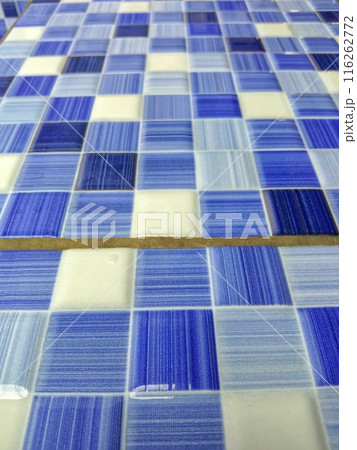 Aerial view of tile blue 116262772