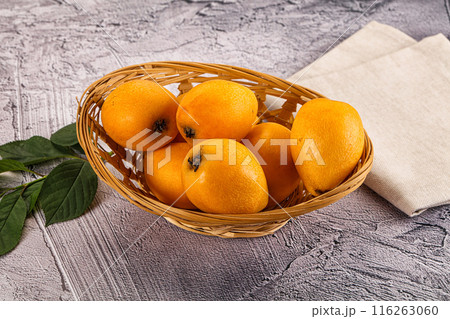 Ripe sweet juicy medlar fruit Ripe sweet juicy medlar fruit 116263060