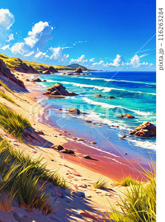A beautiful beach scene. 116263284