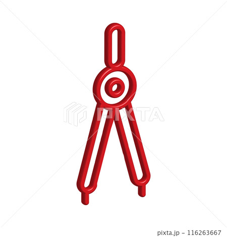 Illustration Vector graphic of drawing compass icon Illustration Vector graphic of drawing compass icon 116263667