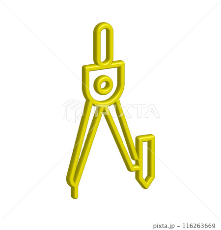 Illustration Vector graphic of drawing compass icon Illustration Vector graphic of drawing compass icon 116263669