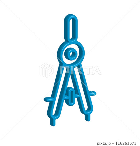 Illustration Vector graphic of drawing compass icon Illustration Vector graphic of drawing compass icon 116263673