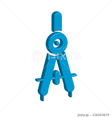 Illustration Vector graphic of drawing compass icon Illustration Vector graphic of drawing compass icon 116263674