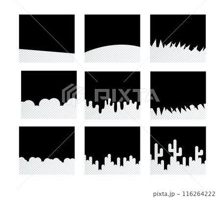 Set of Template Dividers Shapes for Website. Collection of Design Element for Top, Bottom Page Web Site. Divider Header for App, Banners or Posters. Vector Set of Template Dividers Shapes for Website. Collection of Design Element for Top, Bottom Page Web Site. Divider Header for App, Banners or Posters. Vector 116264222