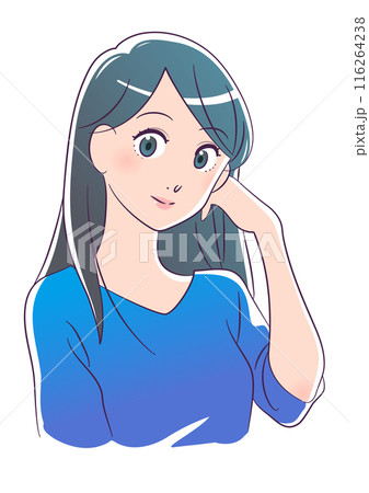 パーソナルカラー　ブルーベースの女性 116264238