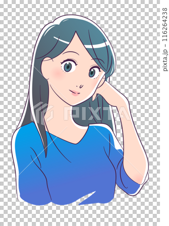 パーソナルカラー　ブルーベースの女性 116264238