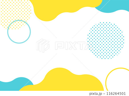 夏のポップで爽やかフレーム背景13緑色 夏のポップで爽やかフレーム背景13緑色 116264501