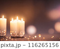 burning candles in the dark 116265156