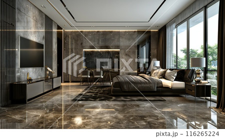 Modern look of the interior with elements of a visionary lifestyle Modern look of the interior with elements of a visionary lifestyle 116265224